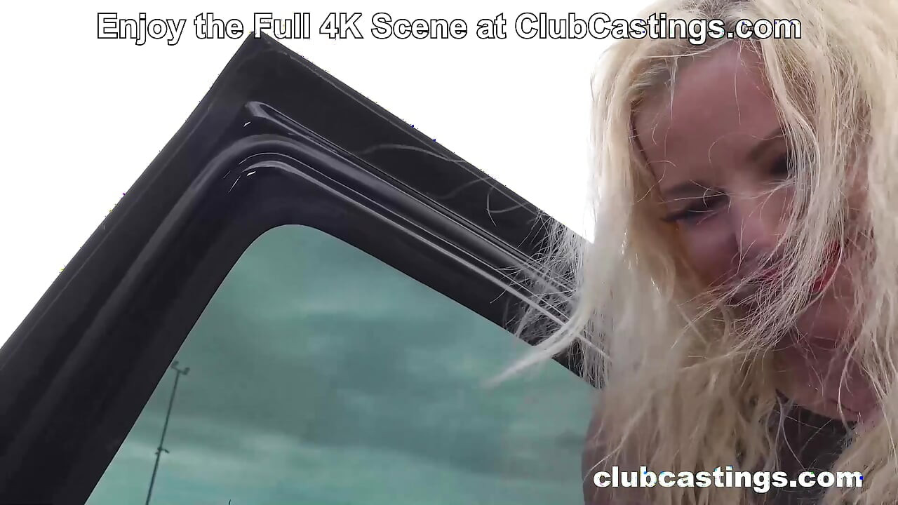 Casting a Blonde MILF in a Luxurious Limousine
