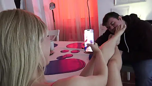 Russian Mistress dominate her sub