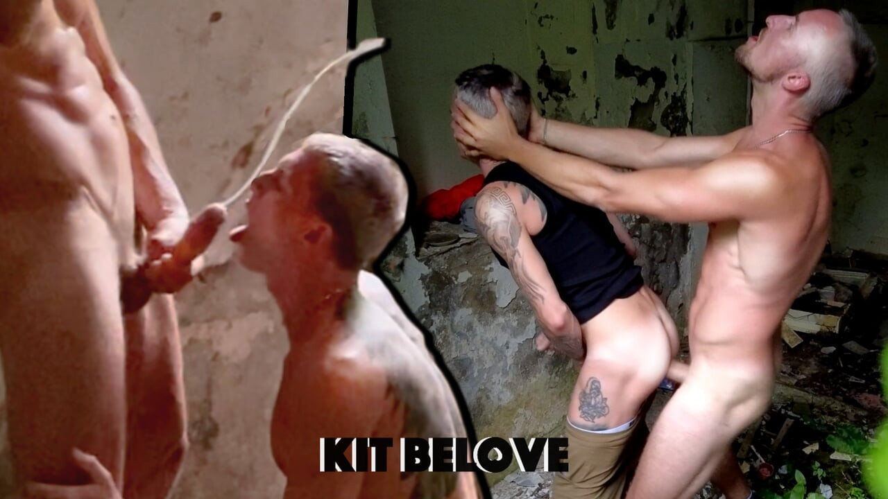 Hooligan wanker tore a young ass with his huge wild cock and cums a lot on face