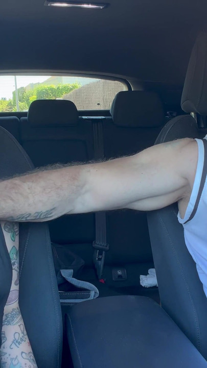 Tattooed MILF Drains Her Man Outdoors and in Car