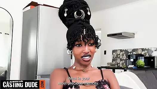 This BUSTY EBONY TEEN said her BF could never afford America RODE MY COCK HARD to earn her trip