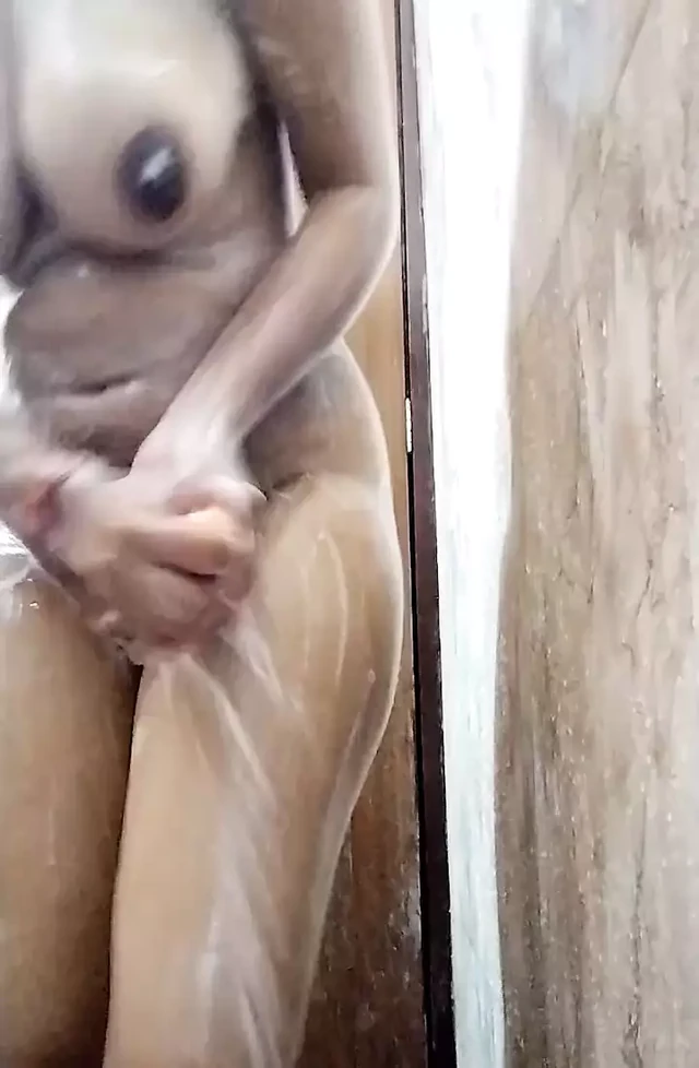 Punjabi 20 year old girl changing clothes at washroom