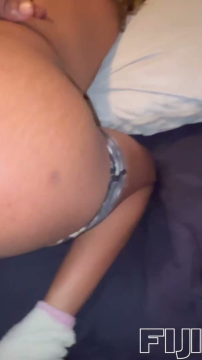 Thick black girl get all her holes fuck by massive bbc | Clip 1