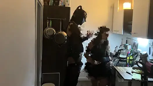Kitchen Fisting Frenzy - Mature Sluts Stretched Wide Open