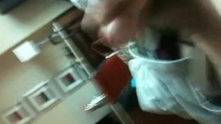 Wanking in hotel while Wife at home being fucked by 2 guys