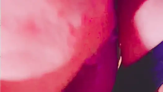 Nighthore dengan 2 bibir gemuk dan stringer mani tebal