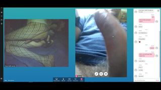 Sissy gegen str8, Papi-Typ auf einer Webcam-Eskapade