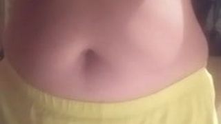 My sister is playing with tits