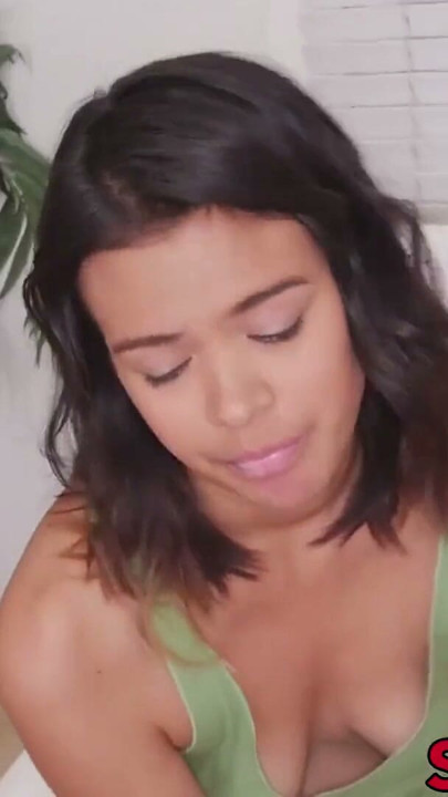 Young latina Kat Arina fucking before stepbro facial | Clip 1