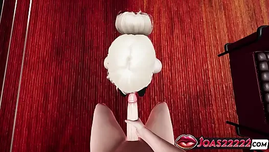 Hot Wet Blonde Sirona - Frenulum Licking Fetish Close Up, and Sitting Irrumatio Mouth Fuck
