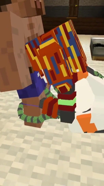 Minecraft Jenny Mod Fapcraft: Fazclaire's Night FNAF Scrapped Babe giving me a blow job | Clip 1