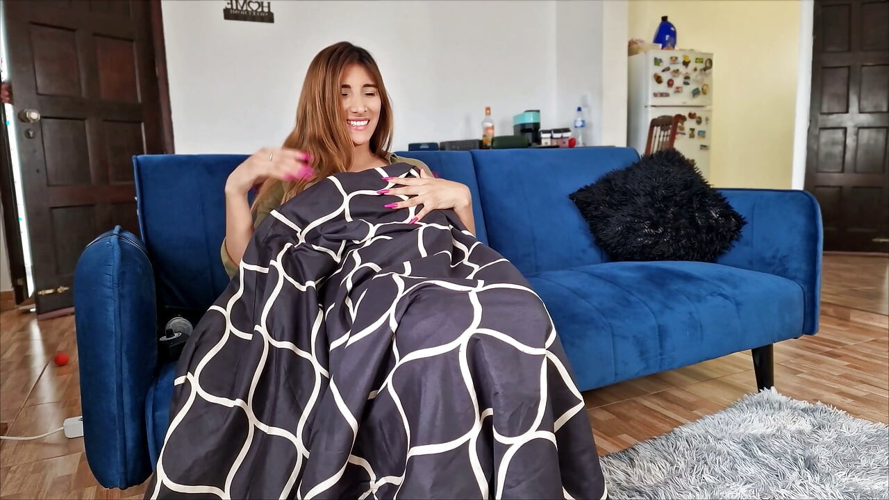Horny MILF hides her sex machine under the covers! And her stepson discovers it!