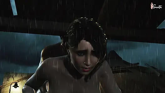 Sexy Desi Widow Meena Fucked by Her Neighbor in the Rain