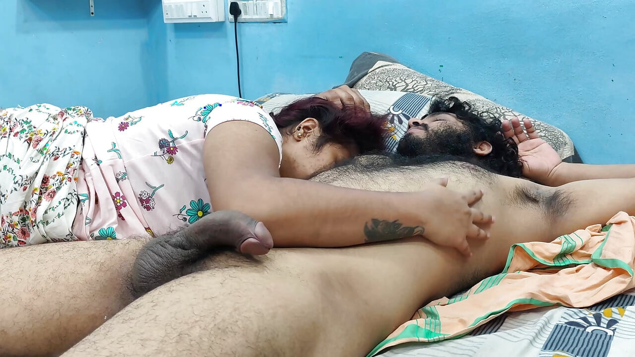 Girl licking and romance with boy