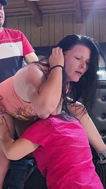 Unforgettable moment from "My wife caught me kissing her stepsister and made her stepsister suck my cock and lick her pussy"
