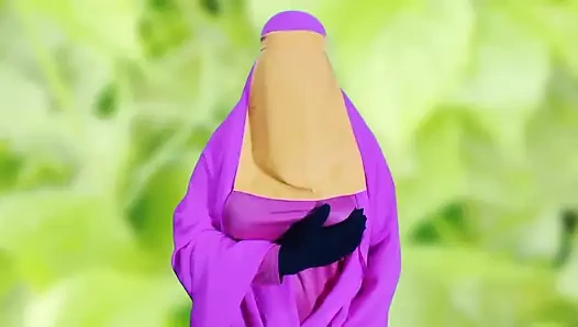 Wanita cantik Bangladesh memakai burqa masturbasi seks dan bicara kotor