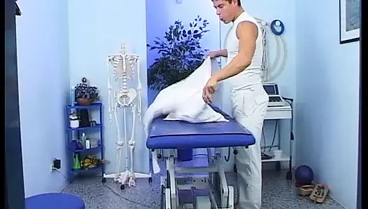 Big boobed blonde German MILF fucked on the doctor's table
