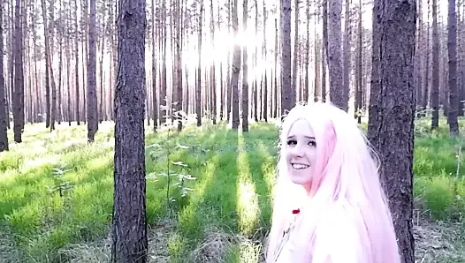 Cutie took me to the Forest and Gave me a Hot Blowjob