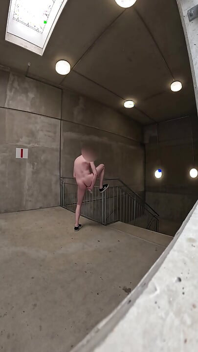 I'm fucking my ass in the stairwell of a shopping mall