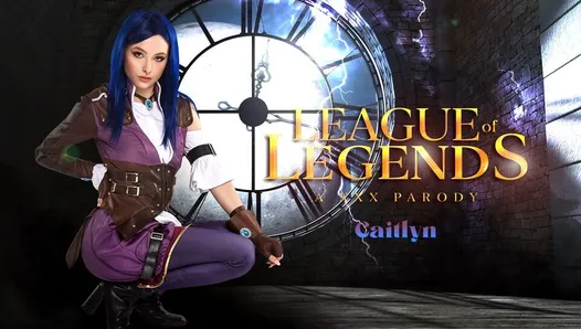 Petite Ailee Anne dans le rôle de League of Legends Caitlyn vous interroge, porno VR