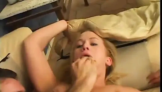 Bitch in fishnets enjoying anal sex