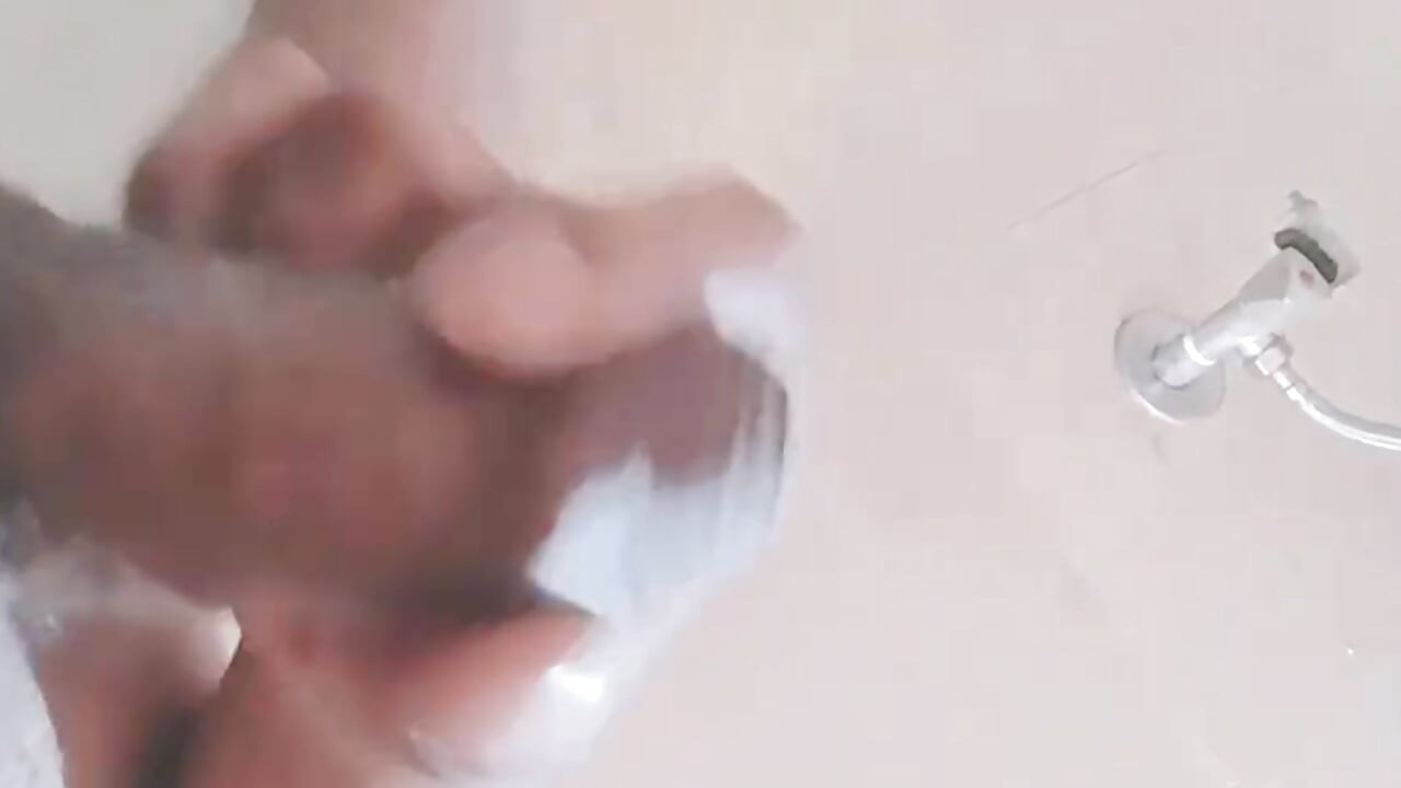 Bathroom masturbation