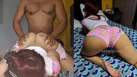 Ep # 111: Grande rabo de rabuda jiggly feito de gordinha twerks e treme antes de quatro