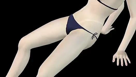 Porno 3d animasi - gadis yang sangat cantik masturbasi dengan pisang sampai orgasme
