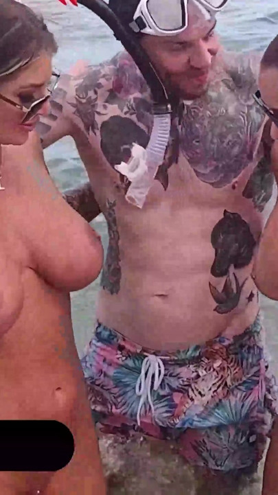 "Sharking" Plan On Nudist Beach Leads To Wild Foursome! | Clip 1