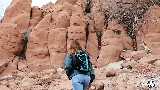 True Amateurs - Nature Chick with Glasses Gets Facial by the Lake