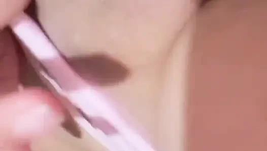 Girl with Her Ass Masturbating Until She Cums