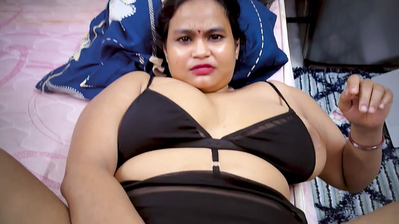 Husband Returns From Duty, Wife in Black Dress Waiting on Bed, Nonstop Sex Hindi