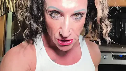 Muscle MILF Ingest Crushing Cuck Kitchen Devour