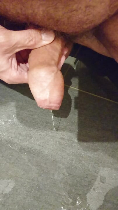 Pissing and jerking off