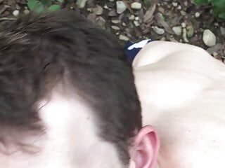 Johnnie Lover Gets Caught Sucking Nathan Seaberry's Dick On Public Trail Outdoors POV