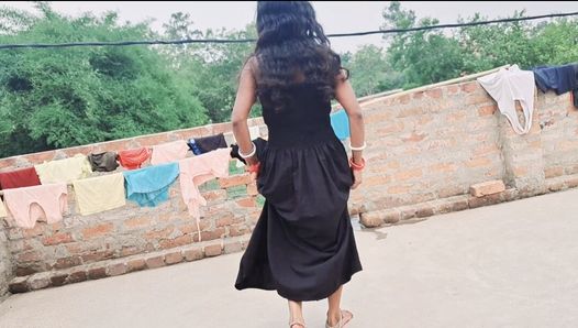 भारतीय गांव देसी हॉट गर्लफ्रेंड ट्रिस पर चुदाई कर रही है