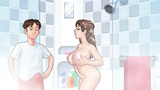 Трахаю мою мачеху каждое утро в ванной - летняя сага
