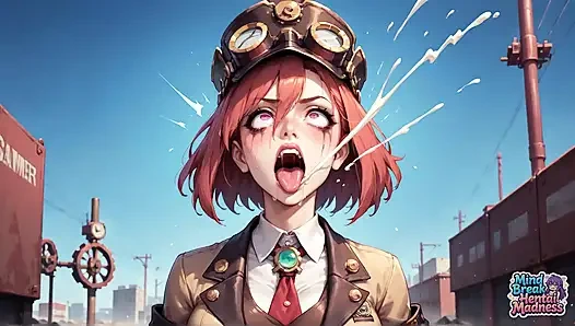 Goggle-hearted Gasm Steam Punk City Scream