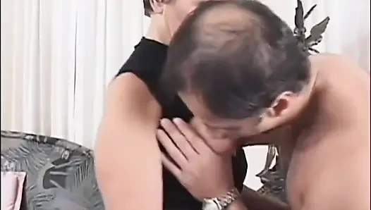 Roter haar, reifer dreier-fick (kompletter original-film.)