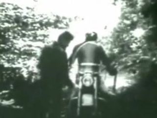 Homo vintage jaren 50 - de fietser