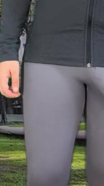 Captivating moment from "Monster cock shemale teasing in public park"