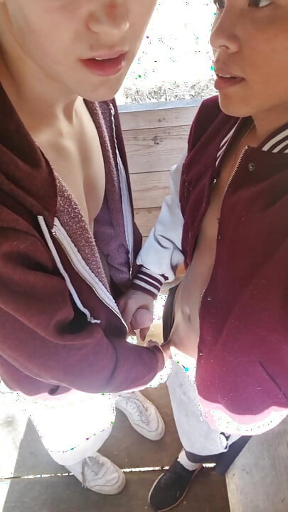 Blond Twink Blows Me by the River Then Gets Fucked in a Hunting Tower
