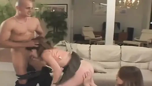 Mature Babes Dripping Wet in Throbbing Threesome Action