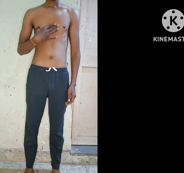 Teen boy body massage