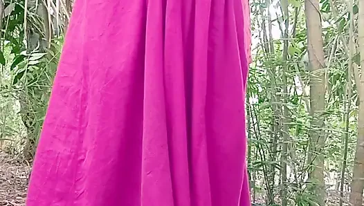 Muslim boy fucked beautiful hindu housewife in the jangle.