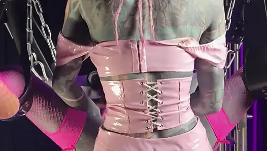 Gothic Ink Queen Destroys ANAL Hole with Massive Strap-On