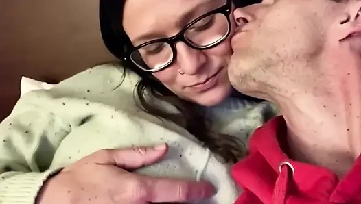 I seduced, kissed, got my pussy rocked in a tub, then stroked the 55m old man's big dick to a cum explosion and he keeps going!