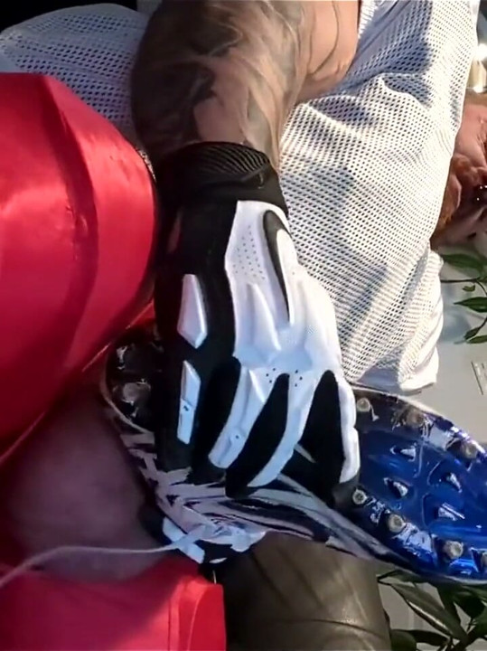 Sniffing Football Cleats