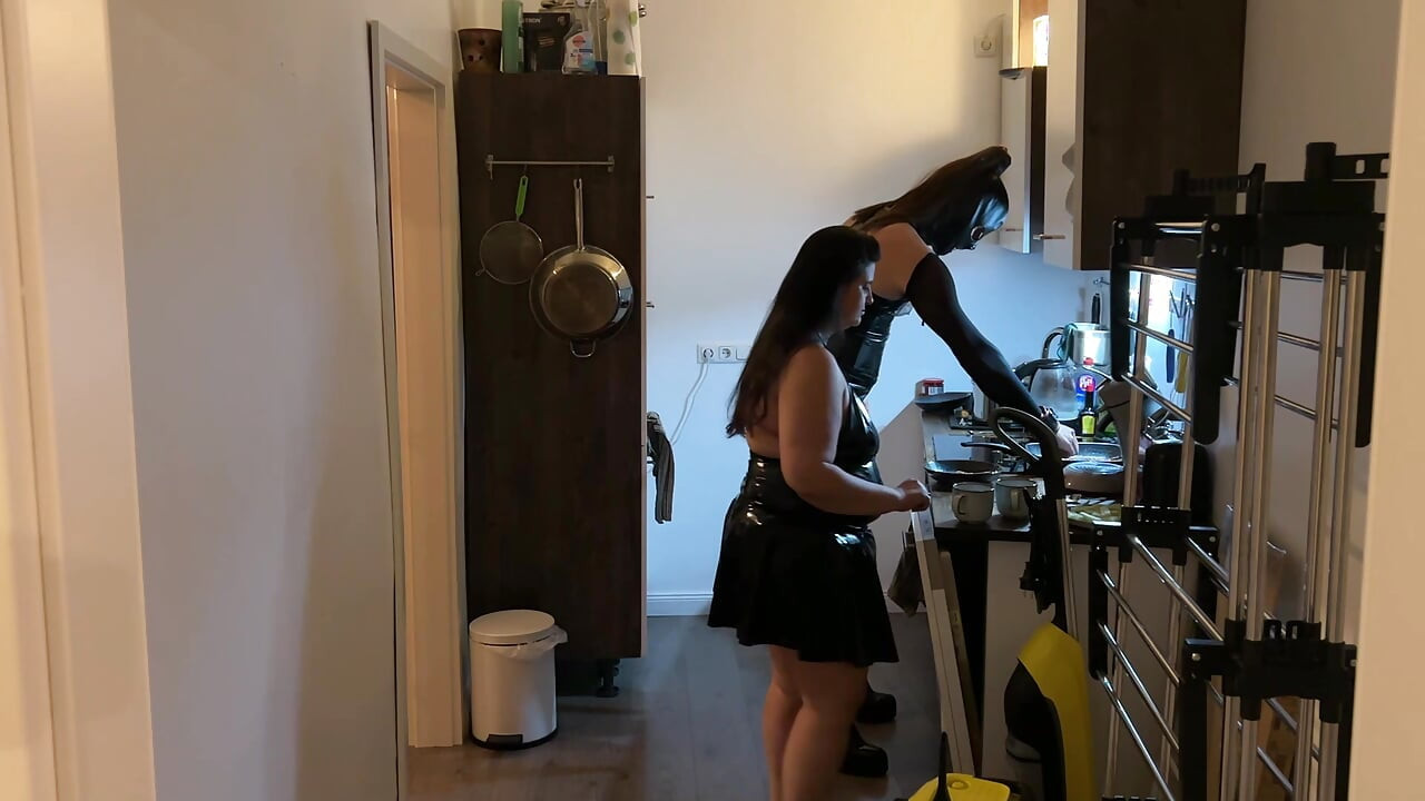 Fetish Lofts Clean-up Session with TV Slave Part 1-3