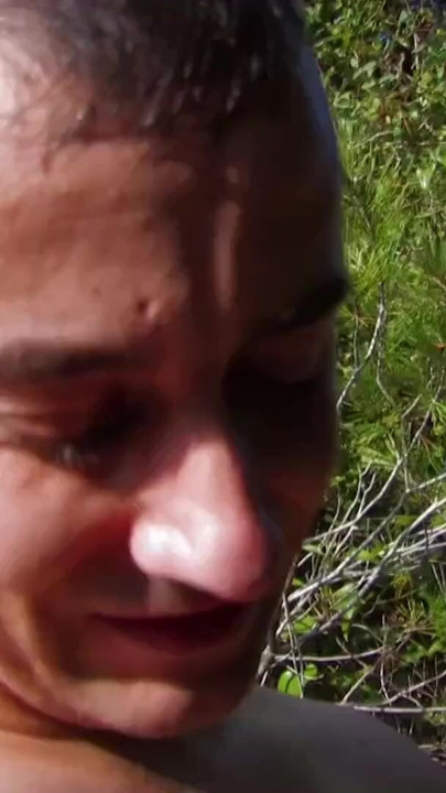 French skinny amateur teen fucked outdoors in forest | Clip 2
